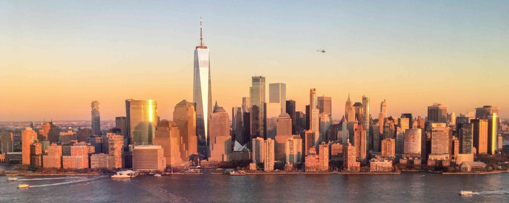 Manhattan’s iconic skyline as seen from many Manhattan apartments